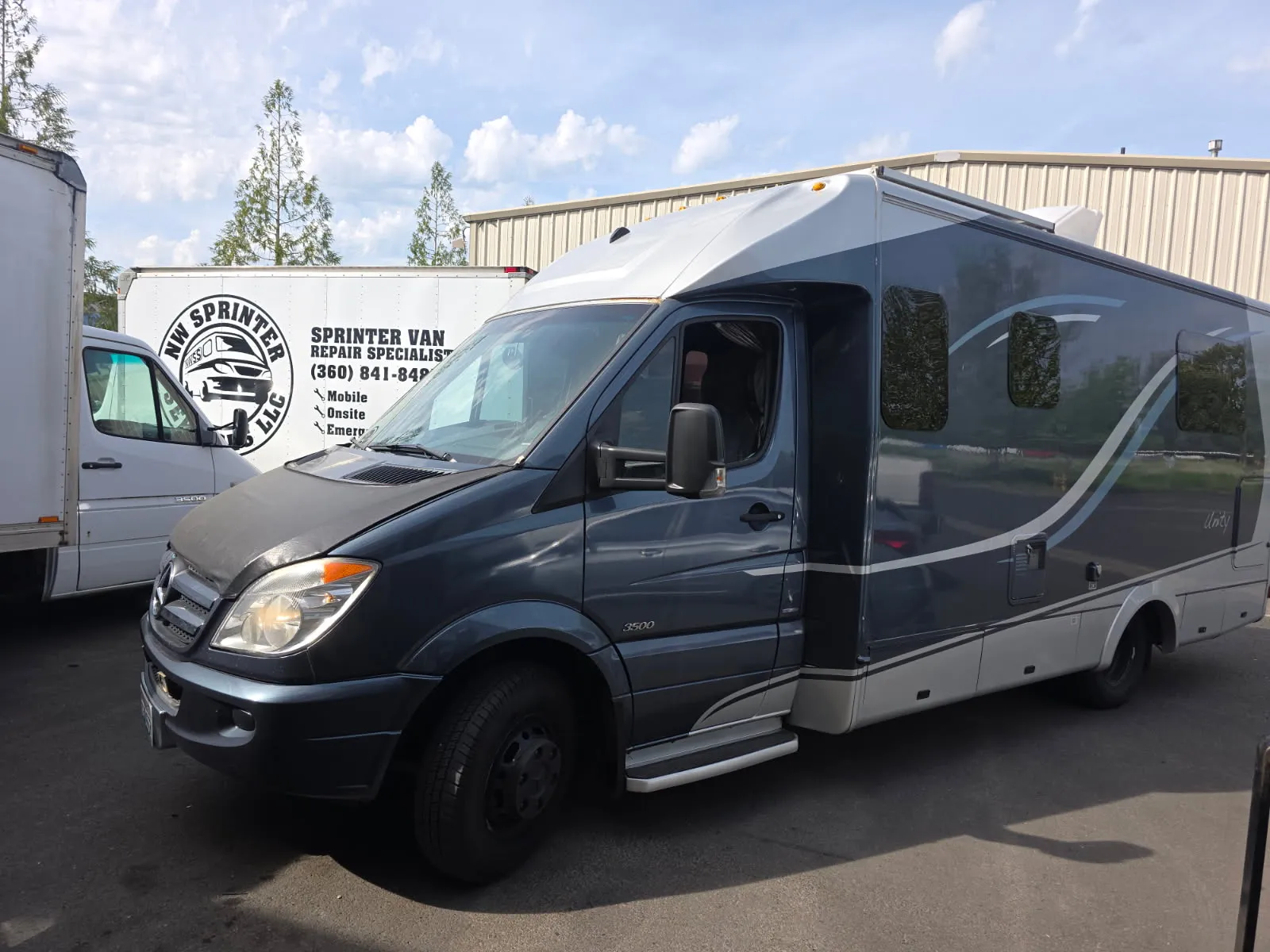 Mercedes-Benz Sprinter exterior shot at NW Sprinter Services